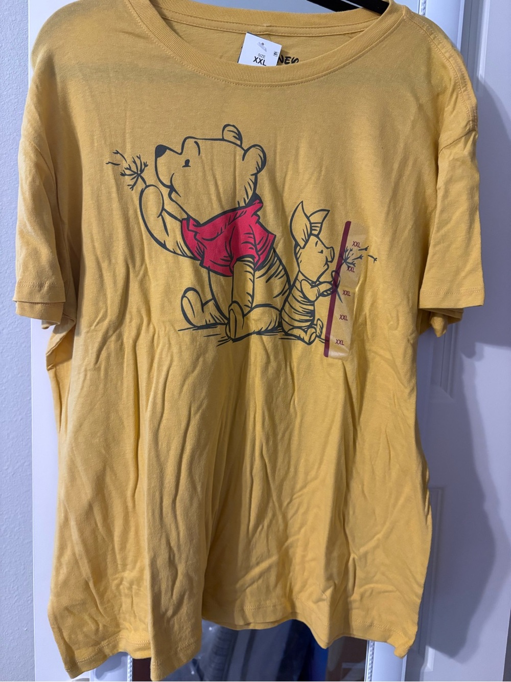 Winnie the Pooh & Piglet Yellow Graphic Tee